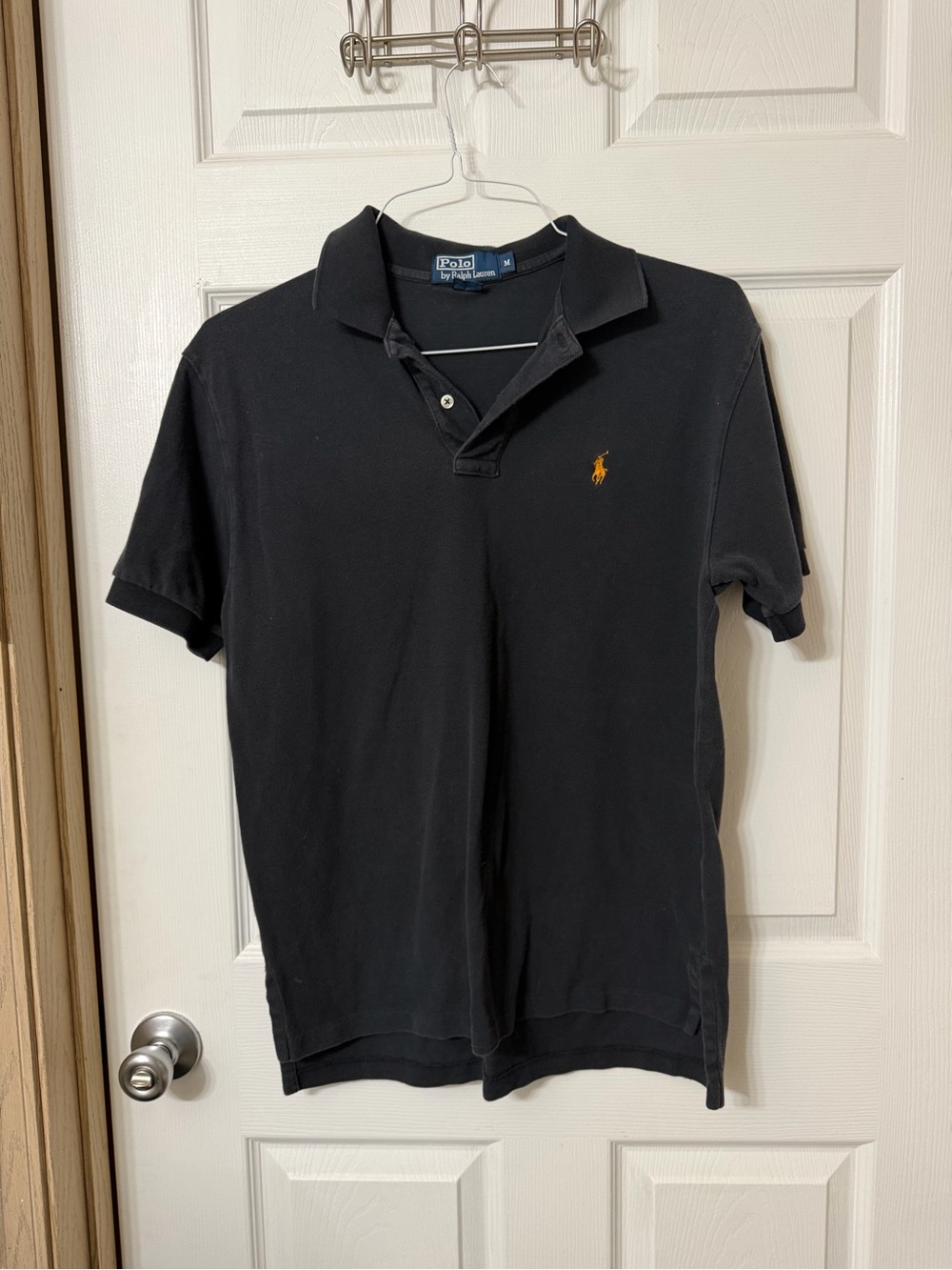Polo by Ralph Lauren Black Polo with Gold Pony Embroidery